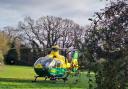 The Hampshire and Isle of Wight Air Ambulance, which attended the fatal crash on Monday evening