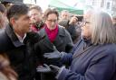 Rishi Sunak confronted by a voter in Winchester