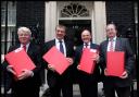 Campaigners present their petition to Downing Street