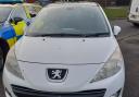 Police stop Peugeot in Vineside, Gosport