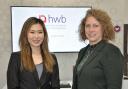 Janet Mui, Head of Market Analysis at RBC Brewin Dolphin with Michaela Johns, Director of event host HWB Chartered Accountants.