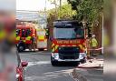 Firefighters tackled a blaze near Tesco in Millbrook, Southampton on Tuesday