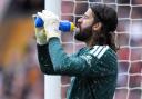 Liverpool goalkeeper Alisson Becker was frustrated after the goalless draw with Fulham (Peter Byrne/PA)
