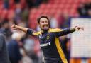 Cesar Peixoto celebrates Wolves’ win over Sheffield United (Annabel Lee-Ellis/PA).