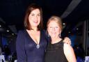 Amanda Lamb with Tina Wellman-Hawke at the Dave Wellman Cancer Trust ball