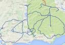 Cyclist 'draws a bike' in New Forest