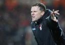 Eddie Howe at the match against Fulham today