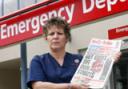 Annette Cousins a sister at Southampton hospital's casualty department has backed the Daily Echo's campaign to get knifes off the streets.