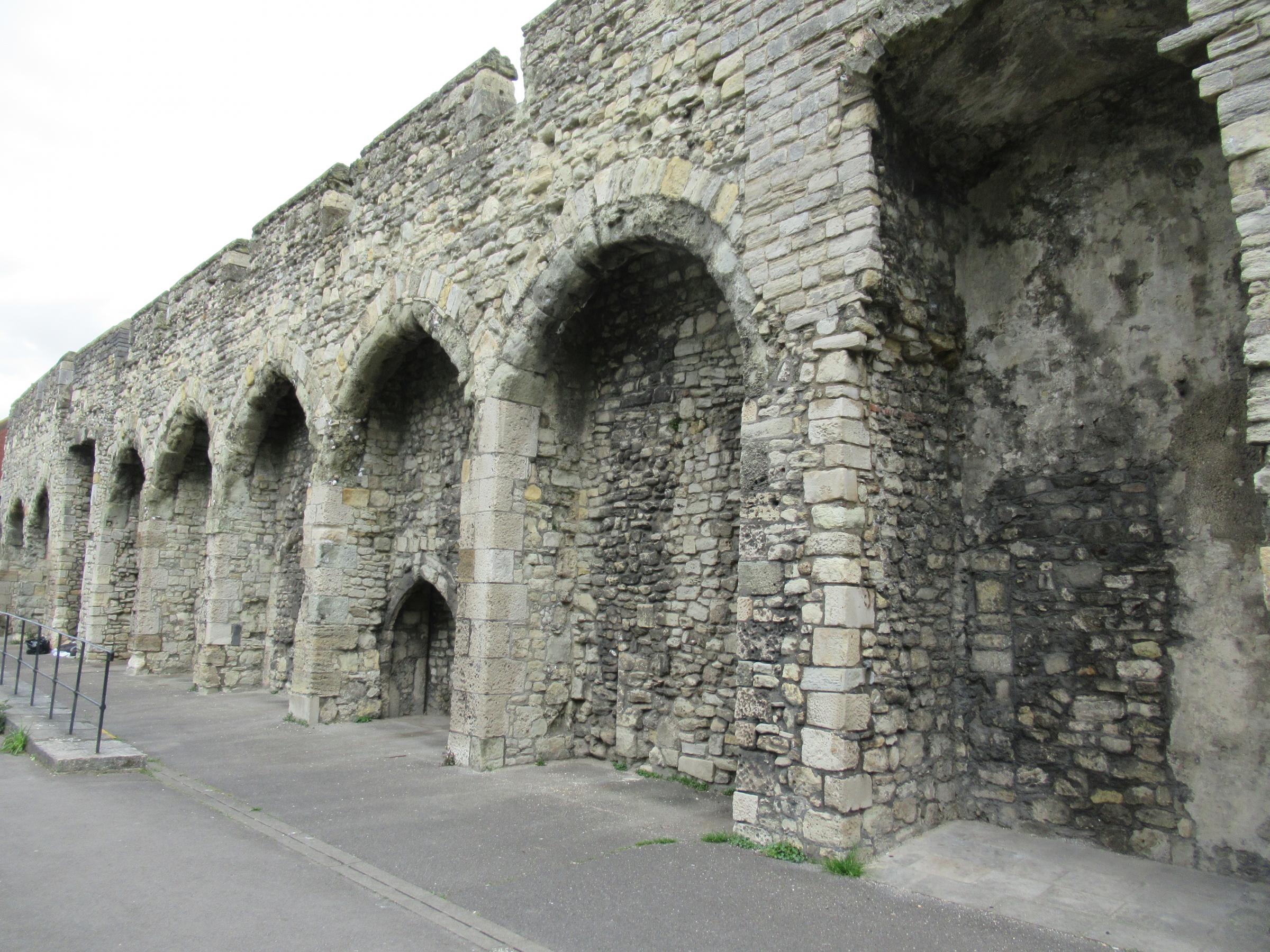 Arches in the city walls.