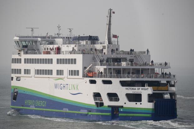 Daily Echo: A Wightlink ferry (PA)