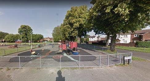 Lawn Road play area, Boyatt Wood. Photo from: Google Maps