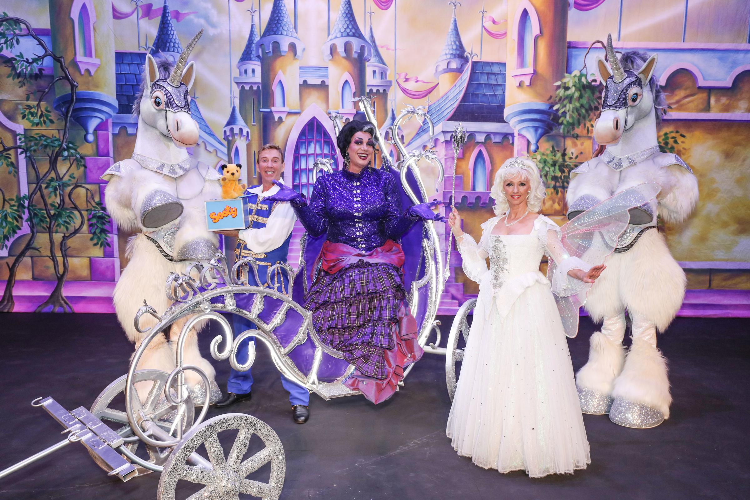 Cinderella Panto at The Mayflower Theatre, staring Craig Revel Horwood, Debbie McGee, Richard Cadell and Sooty.