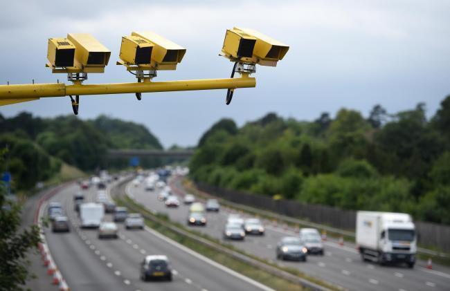 Library image of average speed cameras. 