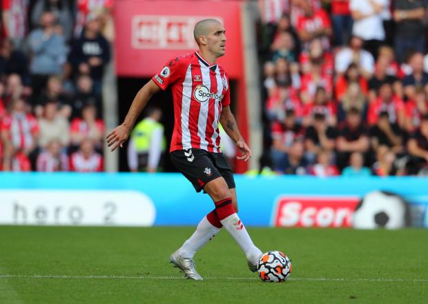 Daily Echo: Romeu in action for Saints this season. Image by: Stuart Martin