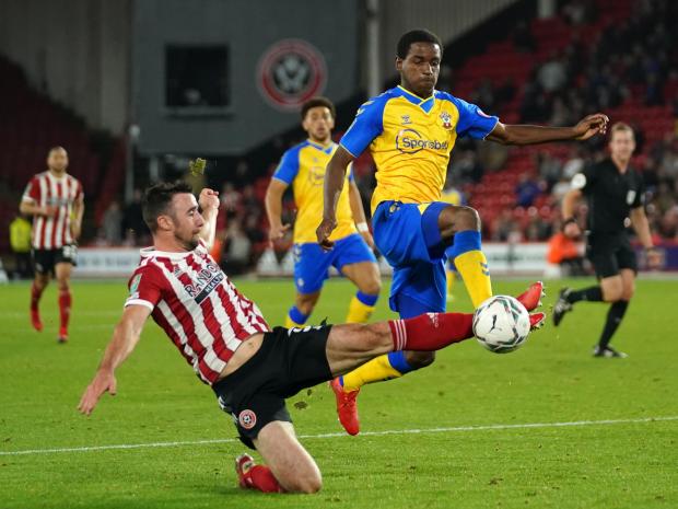 Daily Echo: Ibrahima Diallo will want a league goal to add to his Carabao Cup strike (Pic: PA)