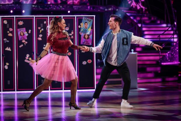 Daily Echo: Katie McGlynn and Gorka Marquez during Strictly Come Dancing 2021. Credit: PA
