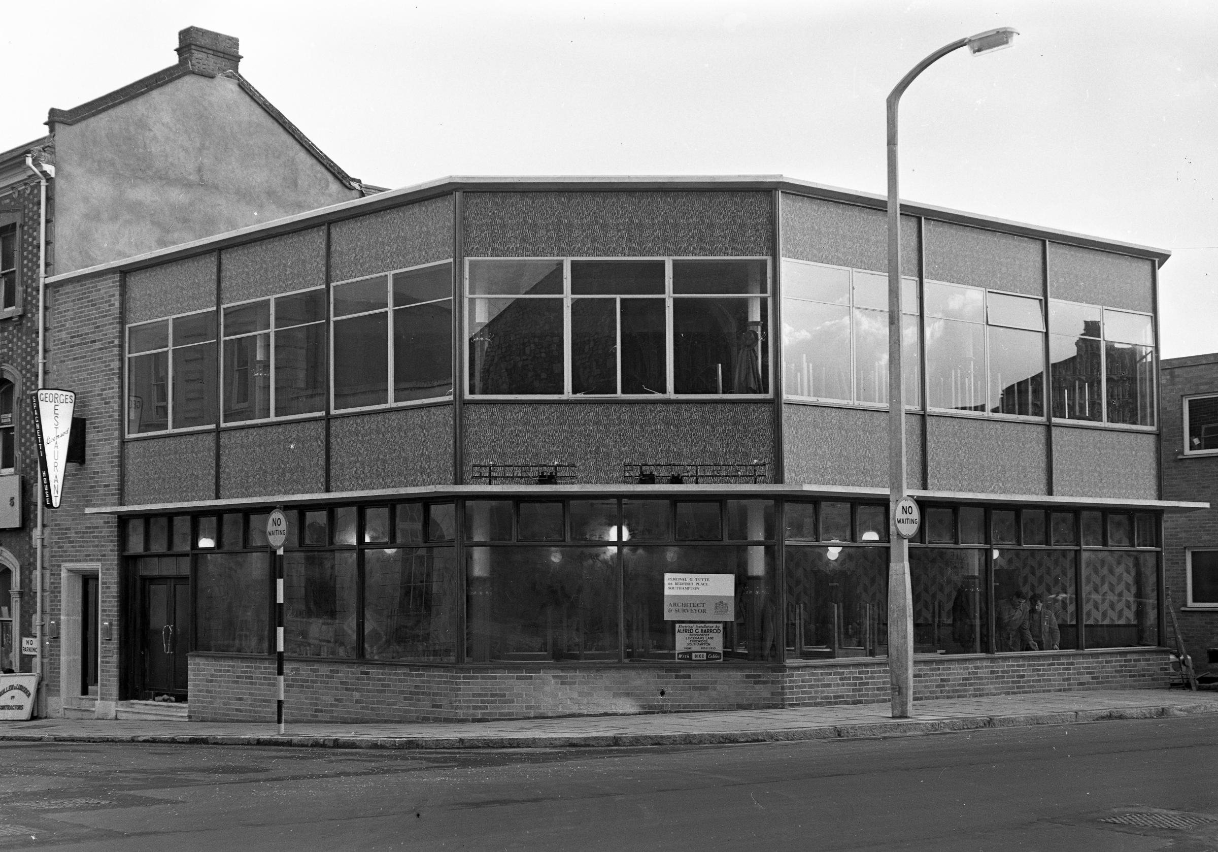 Georges Restaurant after it was re-opened in December 1961.