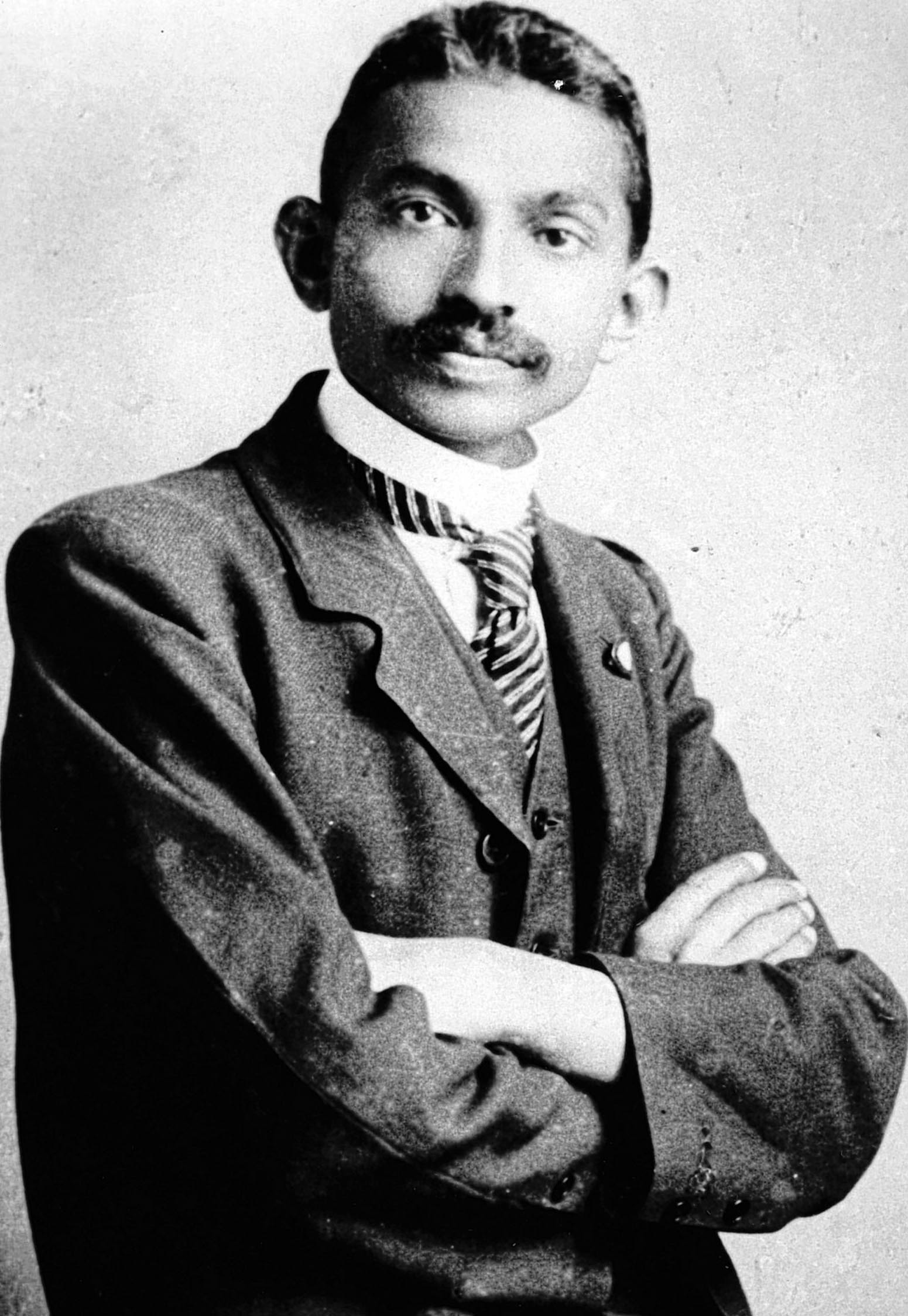 Gandhi in his younger days.