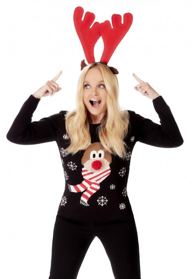 Daily Echo: Save The Children of Emma Bunton supporting Save the Children's 10th Annual Christmas Jumper Day taking place this year on Friday December 10. Credit: PA/ Save The Children