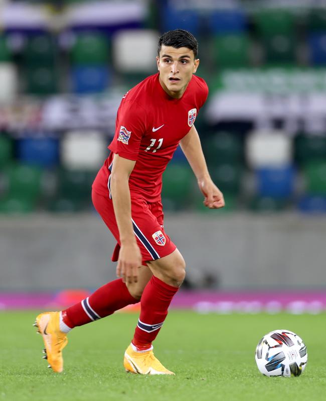 Norway's Mohamed Elyounoussi during the UEFA Nations League Group 1, League B match at Windsor Park, Belfast..