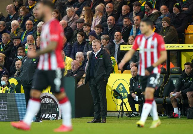 Dean Smith's Norwich defeated Saints in the boss' first match in charge (Pic: PA)