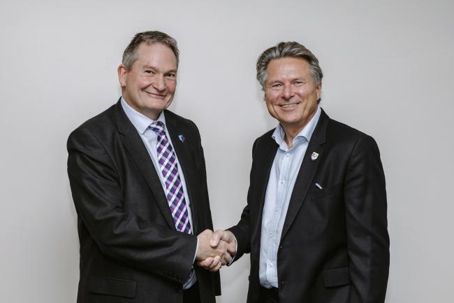 David Williams, chief executive of Portsmouth City Council, and Professor Graham Galbraith, vice chancellor at the University of Portsmouth