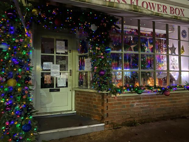 Daily Echo: Serena Bartlett's Christmas arch for Dawn's Flower Box in Merryoak 