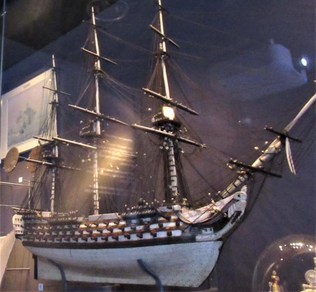 Daily Echo: Model ship in SeaCity made by French Prisomners.