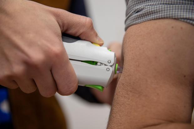 Daily Echo: The new DIOSvax needle-free vaccine being trialled at the University of Southampton
