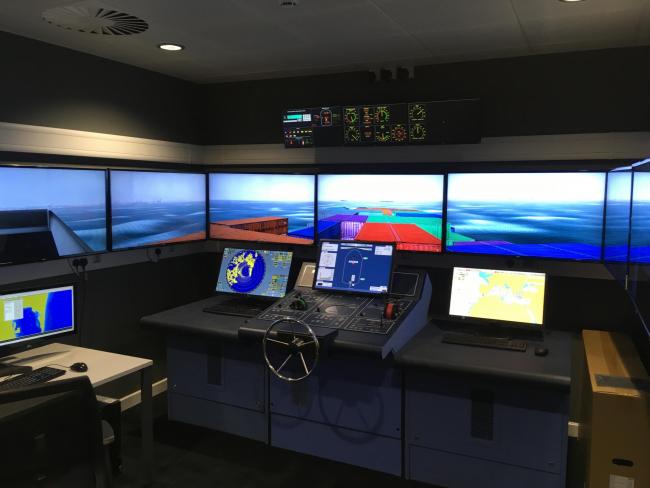 The simulator now available to Merchant Navy pre-cadets at Brockenhurst College
