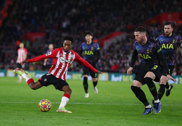 Daily Echo: Kyle Walker-Peters makes a return from COVID (Pic: Stuart Martin)