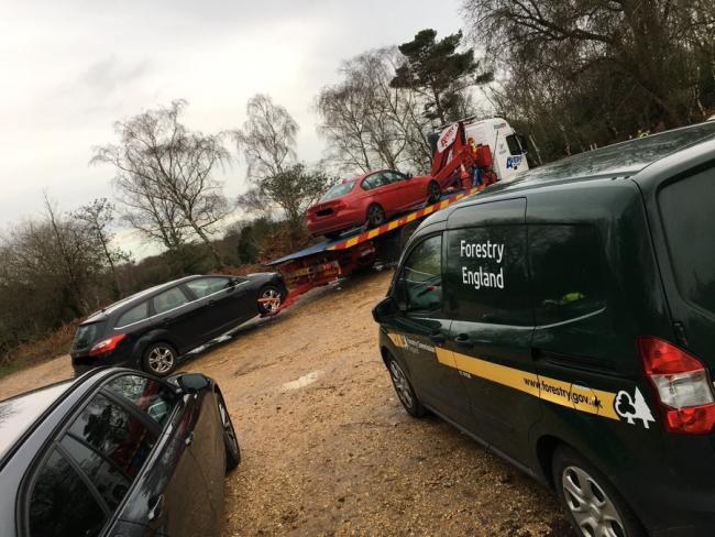 Police seize two uninsured cars. Picture: Hampshire police.
