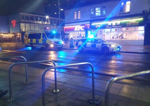 Police at KFC Above Bar Street, Southampton