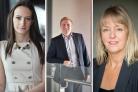Left to right: Laura Bielinski, Andrew Kaye, Amanda Boughton have all become non-executive directors at Hampshire Chamber