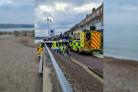 Emergency services at Weymouth Beach Picture: Su Baudrey