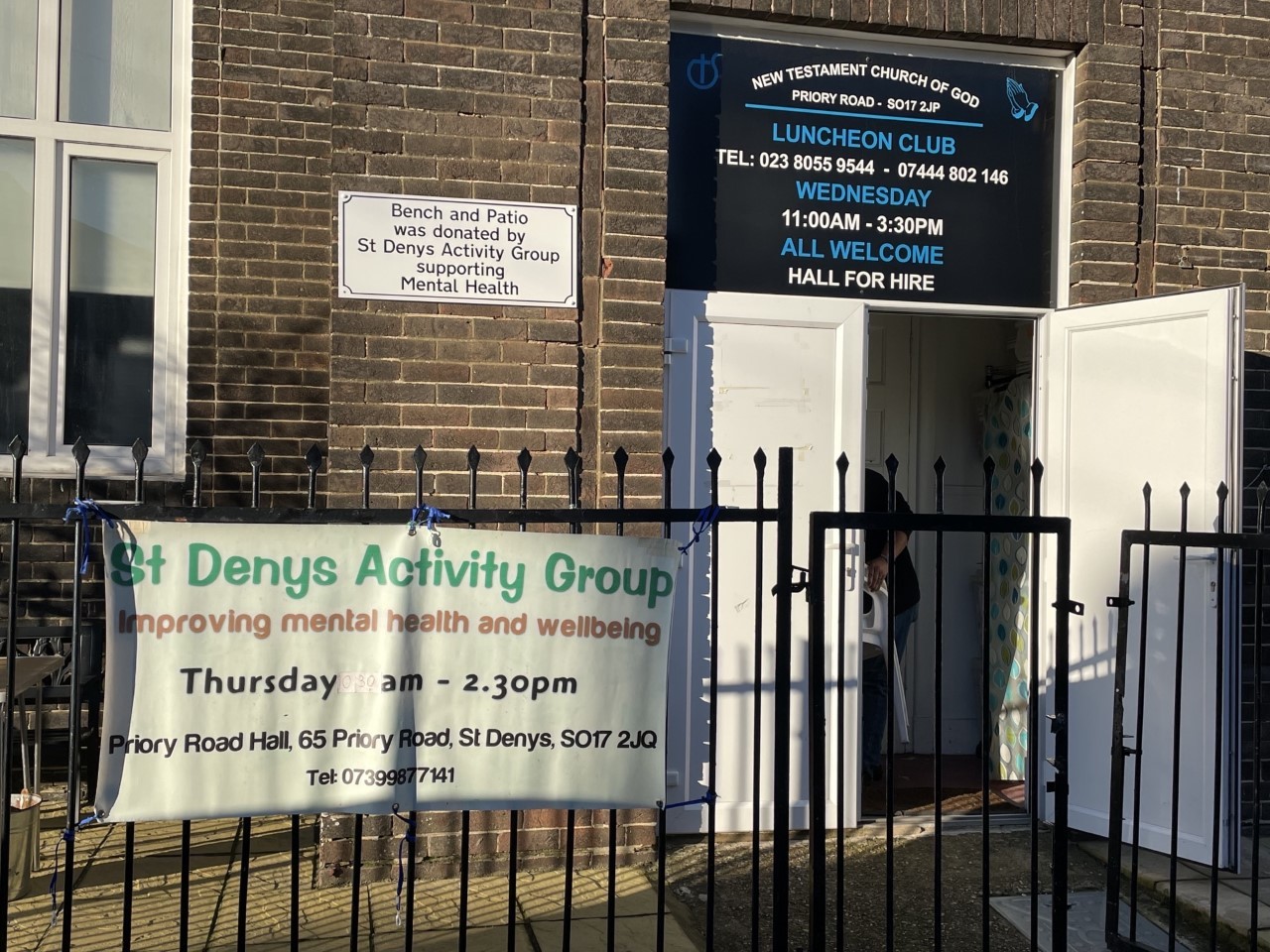 The St Denys Activity Group is located on Priory Road, St Denys.