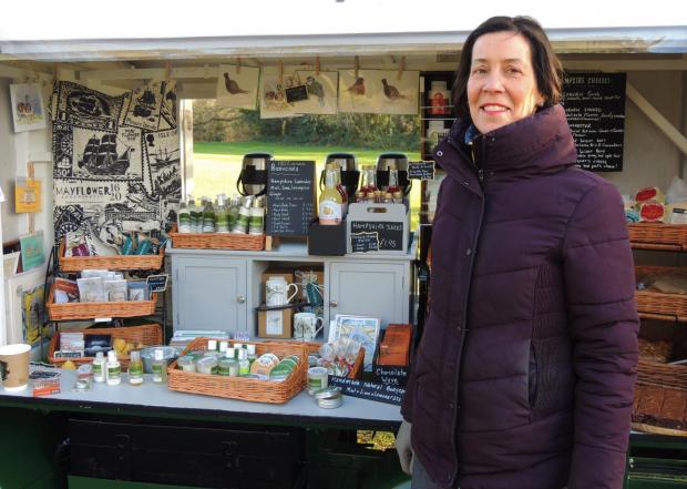 Daily Echo: Made In Here creator Cecilia Abert with the company milk float at Southampton Common