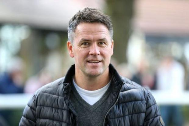 Former footballer Michael Owen during the Casumo Flat Finale at Haydock Park Racecourse. Picture date: Friday October 15, 2021..