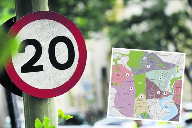 The 14 areas set to get new 20mph limits in Southampton.