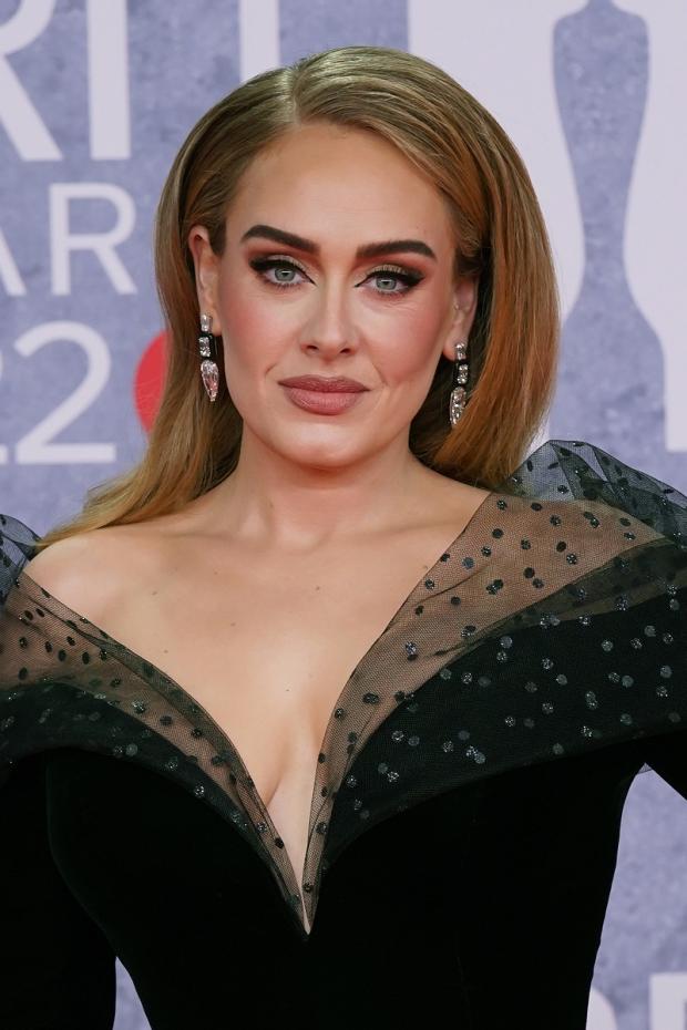 Daily Echo: Adele attending the Brit Awards 2022. Picture: PA