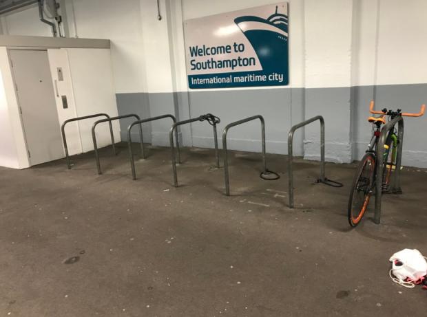 Daily Echo: William's bike was completely missing from the station on Wednesday. 