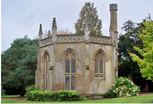 Gothic Library, the only remains of Leigh House. Image: Ralph Cousins
