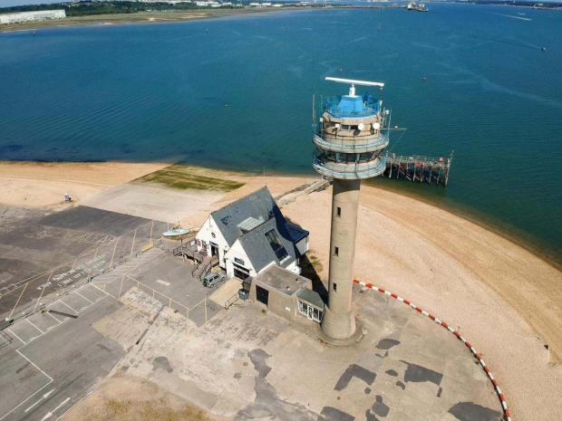 Daily Echo: The lifeboat station is at the end of Calshot Spit.