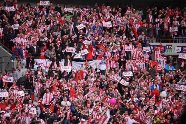 Daily Echo: Saints fans at Wembley. Image by: PA
