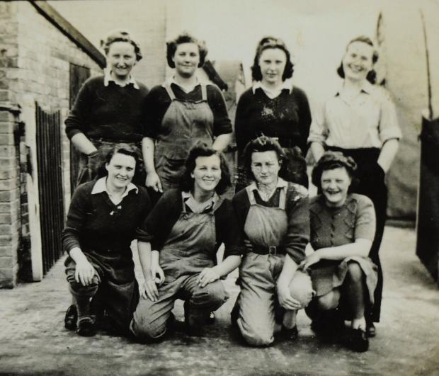 Daily Echo: The Women's Timber Corps played a vital role during the Second World War. Picture: Joanna Foat collection.