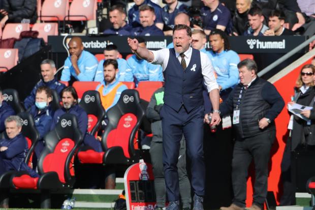 Southampton manager Ralph Hasenhuttl during the FA Cup quarter final match between Southampton and Manchester City at St Mary's Stadium. Photo by Stuart Martin..