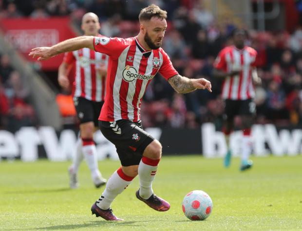 Daily Echo: Adam Armstrong in action for Saints last season. Image by: Stuart Martin