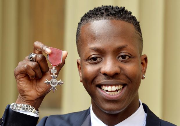 Daily Echo:  Jamal Edwards after he was made an MBE (PA)