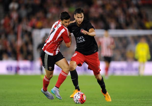 Daily Echo: Sparv in action against Southampton in the 2015 Europa League. Image by: PA