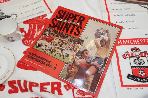 Lots of Saints memorabilia will be available at the programme fair this weekend. Picture by Stuart Martin.